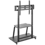 Aisens Soporte de Suelo ECO FT100E-231 con Ruedas y Bandeja DVD, Negro
